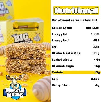 Muscle Moose Big Protein Flapjack 100g Single Bar