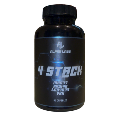 Alpha Labs 4 Stack (MK677, RAD140, YK11, LGD4033) 60 Capsules