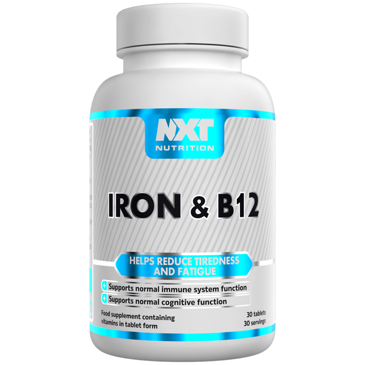 NXT Nutrition Iron & B12 Capsules 30 Servings