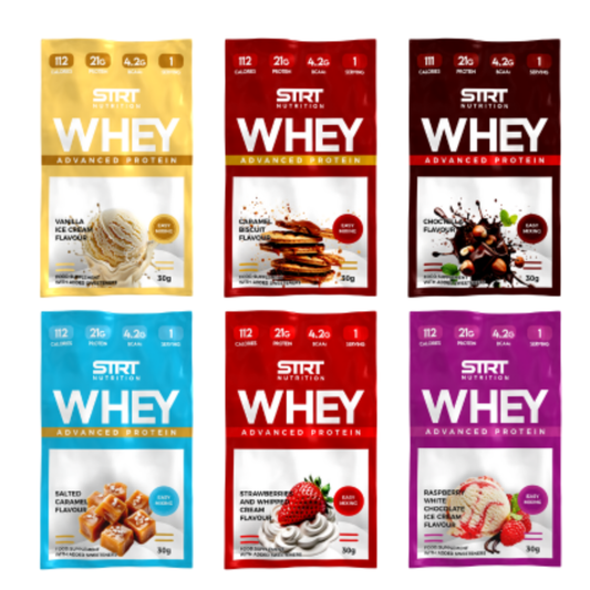 STRT Nutrition Whey Protein Sample Sachet 30g