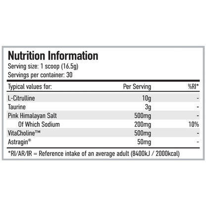 Per4m Pump Non Stim Pre Workout 30 Servings