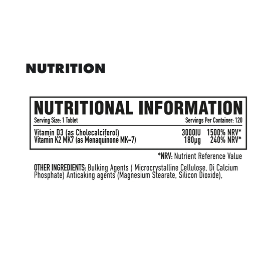 Per4m Vitamin D3 Plus K2 120 Servings
