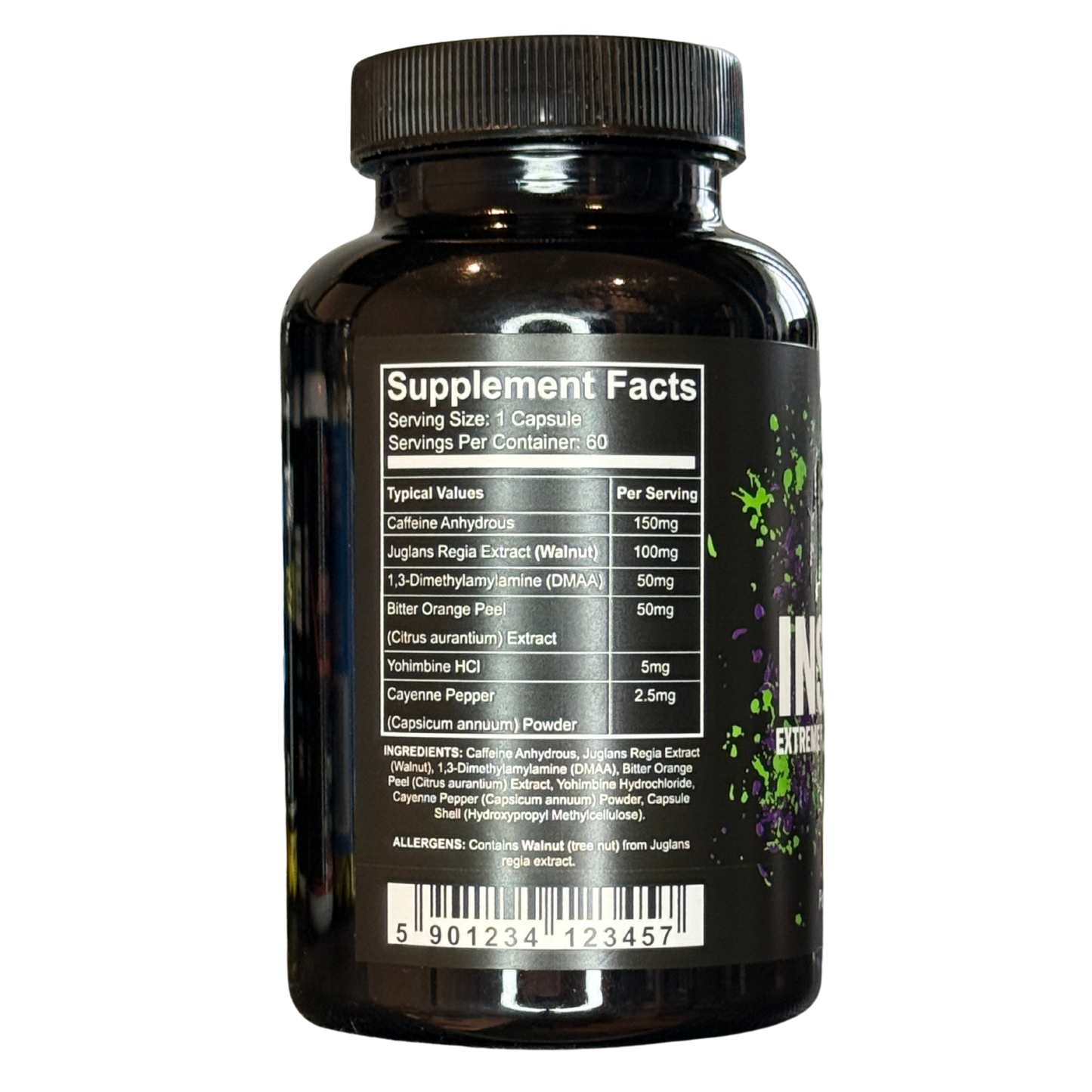 Rogue Labs Insanity Extreme Fat Burning Capsules 60 Servings