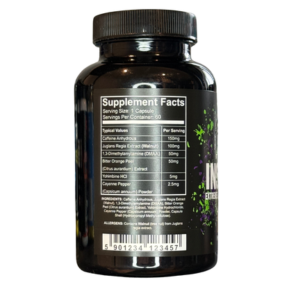 Rogue Labs Insanity Extreme Fat Burning Capsules 60 Servings
