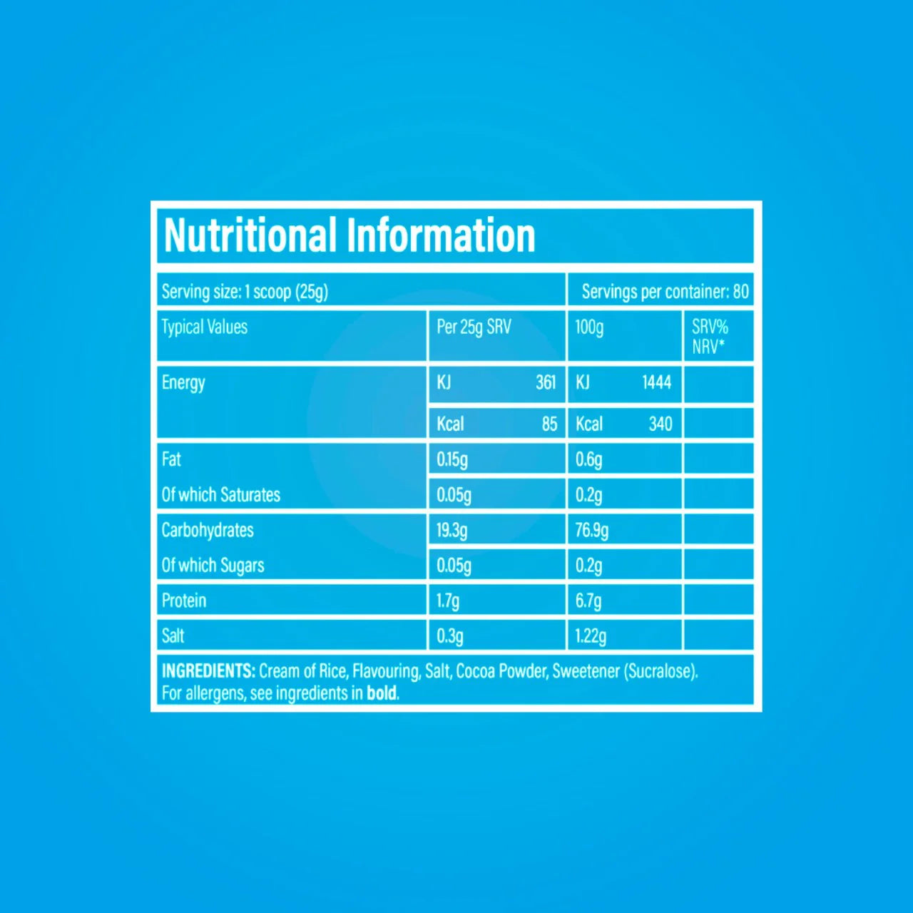 TBJP Cream Of Rice 2KG