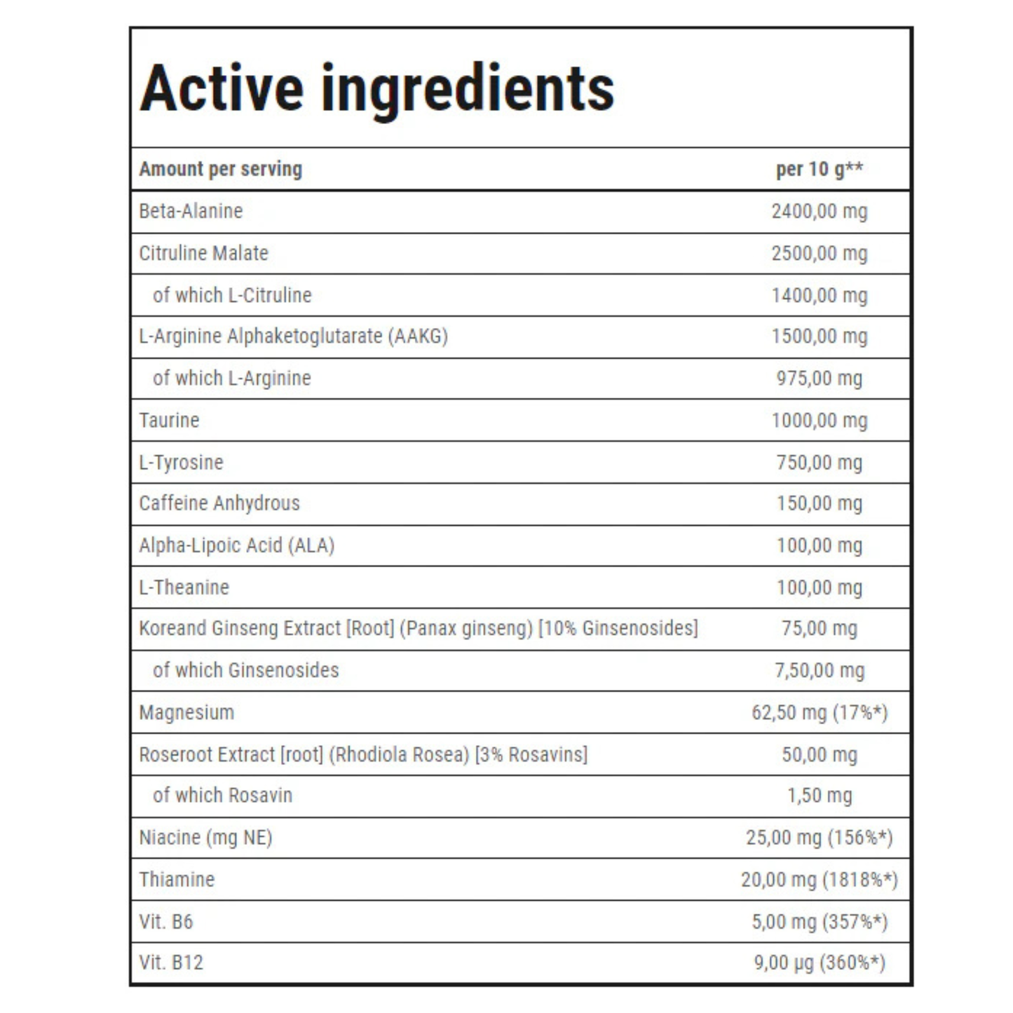 Trec Nutrition Boogieman Pre Workout 300g 15 Servings