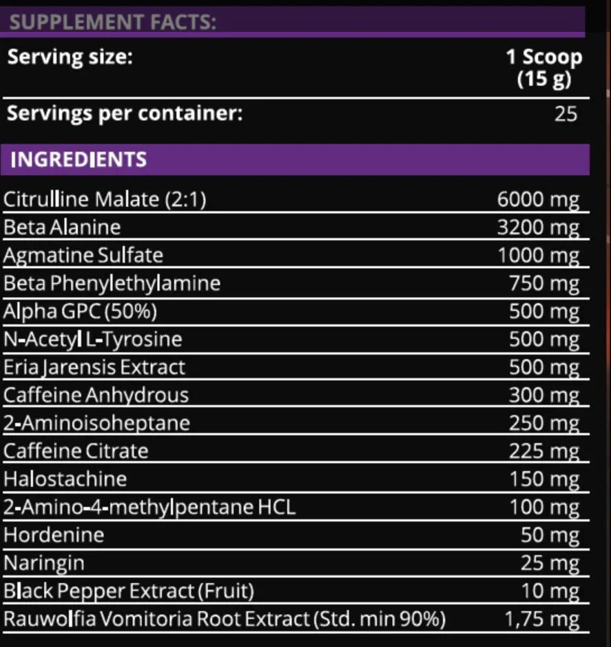 Dark Labs Crack Barbarian Pre Workout 25 Servings