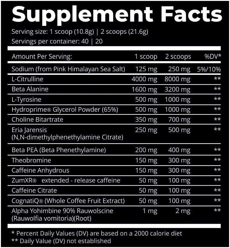 Dark Labs Crack Reloaded 40/20 Servings