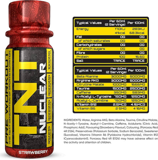 NXT TNT Nuclear Pre Workout Shot 60ml