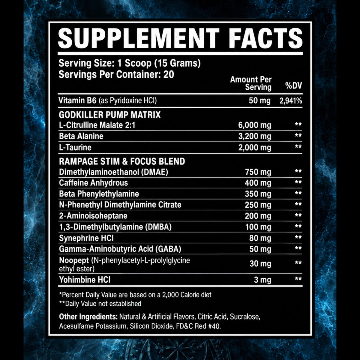 Viking Labz Godkiller Pre Workout 20 Servings (US Import)